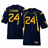 West Virginia Mountaineers 24 Maurice Fleming Navy College Football Jersey Dzhi,baseball caps,new era cap wholesale,wholesale hats